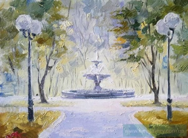 Парковый пейзаж легко