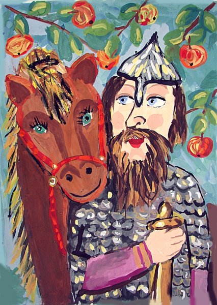 Богатырь рисунок