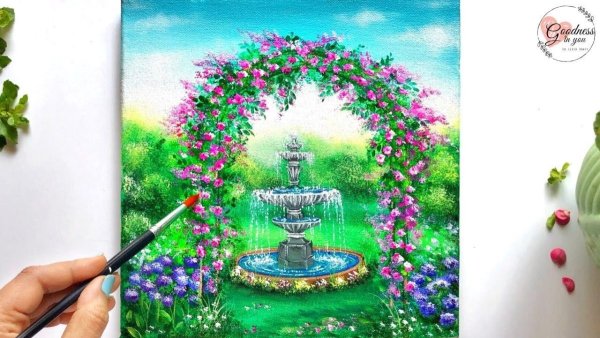 Фонтан красок