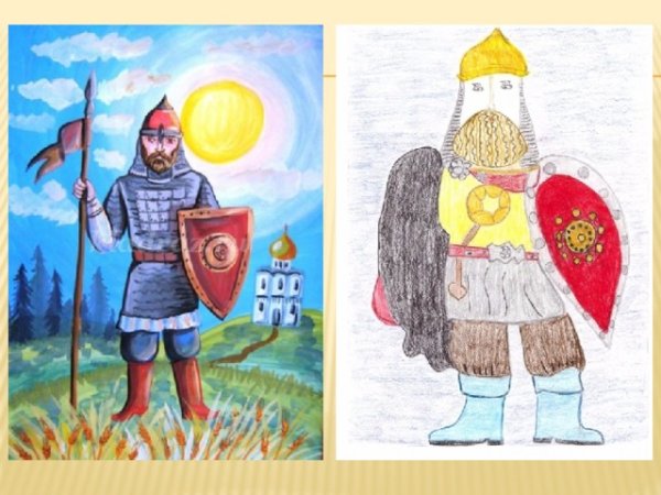 Декоративный портрет богатырь