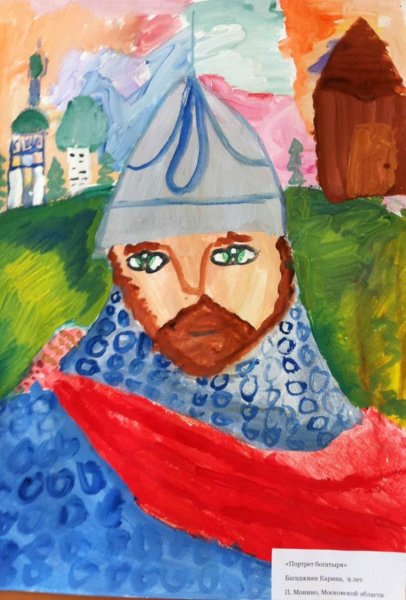 Богатырь рисунок