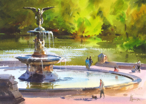 Беседка Ярославль Волжская набережная карандаш