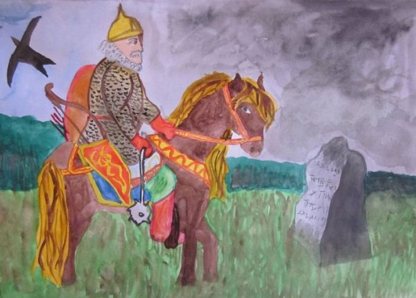 Рисование богатыря