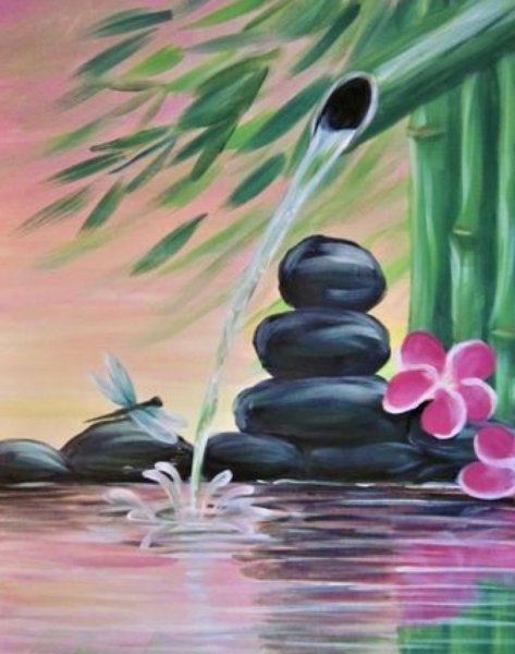 Зарисовка фонтана