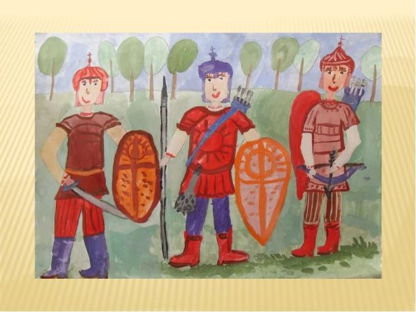 Богатырь рисунок