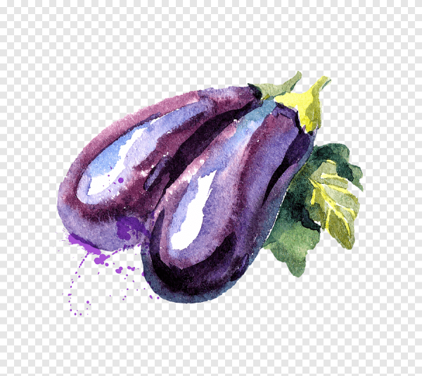 Овощи акварелью