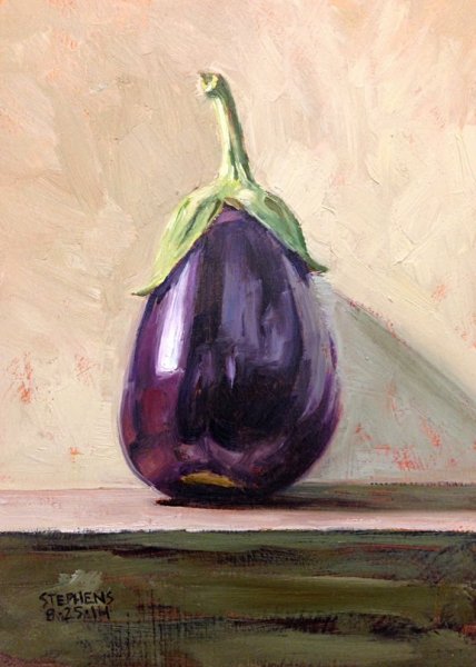 Баклажан живопись
