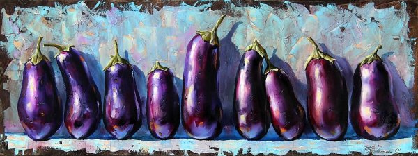 Натюрморт с фруктами и овощами для детей