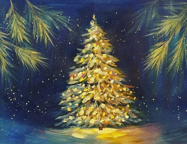 Новогодние темы для рисования