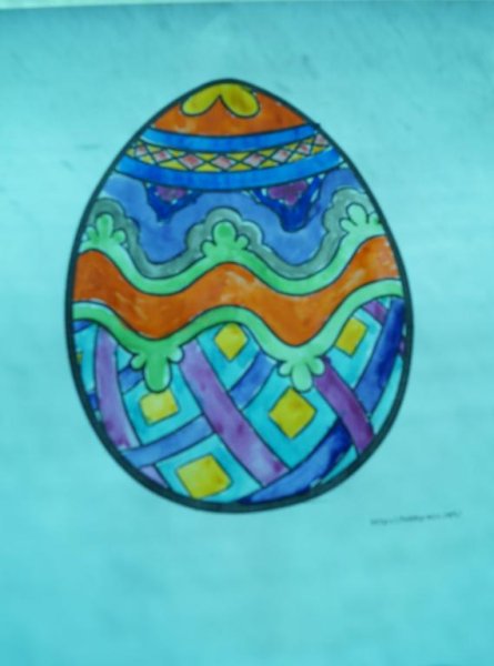 Пасхальное яйцо рисование гуашь