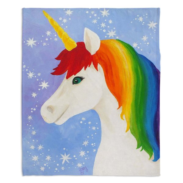 Единорог гуашью