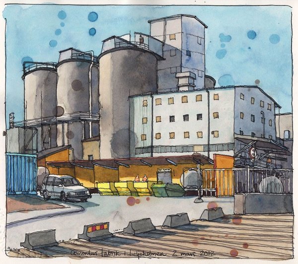 Завод иллюстрация