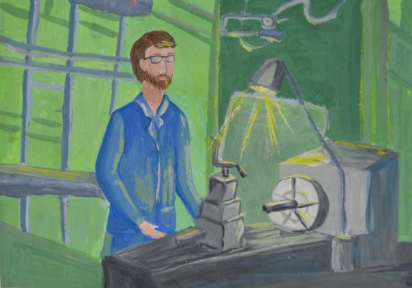 Завод рисунок