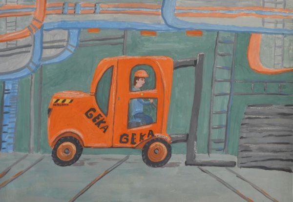 Автозавод рисунок