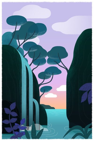 Минимализм гуашью