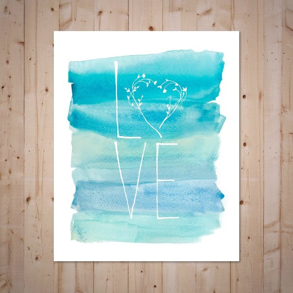 Пейзажи в стиле полароид море акварелью