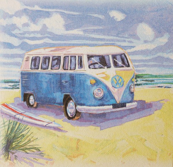 Акварель Фольксваген т1