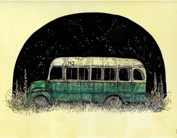 Автобус арт Минимализм