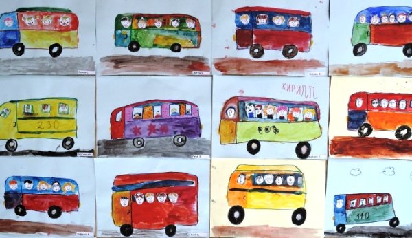 Рисование транспорт старшая группа