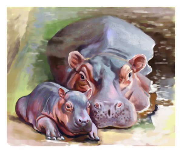 Картина Бегемот