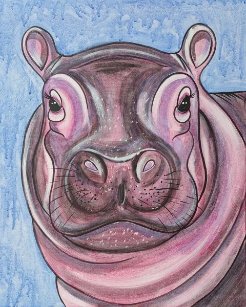 Рисование бегемота