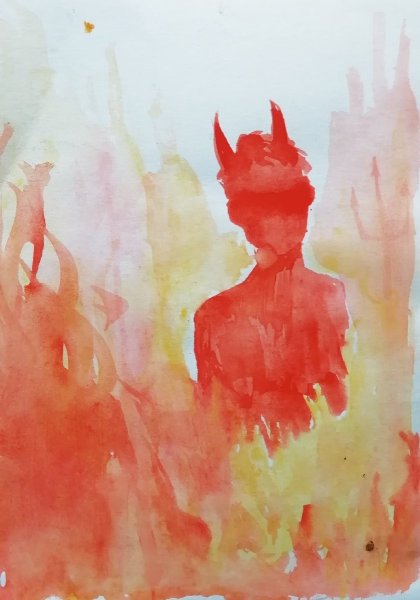 Тени рисунки гуашью