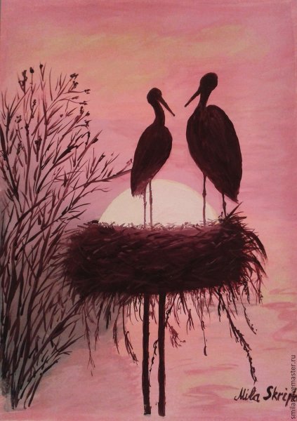 Картина Аисты