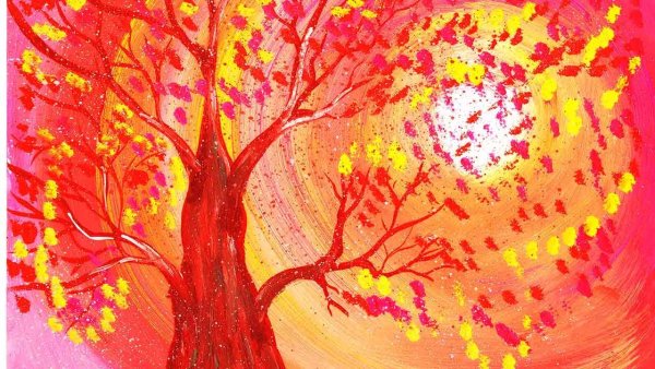 Рисование осени правополушарное рисование