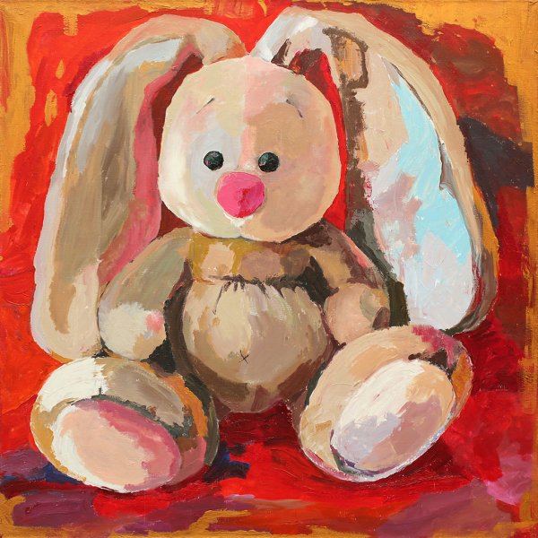 Мягкая игрушка гуашью