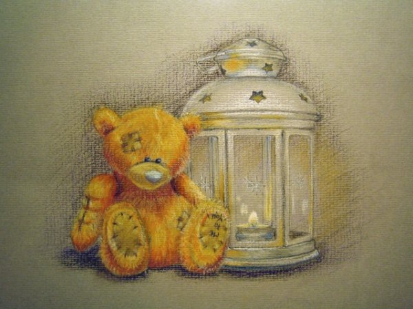 Новогодний натюрморт пастелью