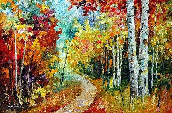 Картина лес Леонид Афремов