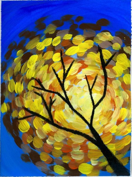 Правополушарное рисование осень