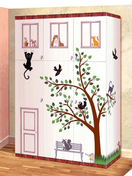 Детский шкаф дизайнерский