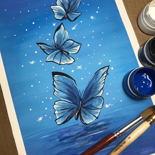 Идеи рисунка на двери