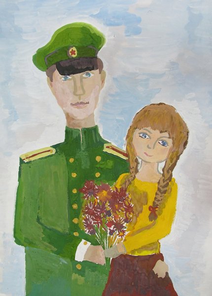 День Победы рисунок гуашью