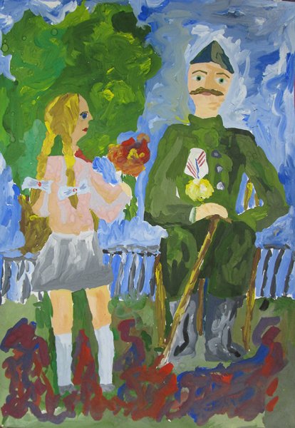 Сюжетная композиция на тему день Победы