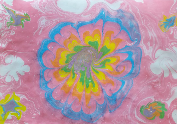 Волшебный цветок рисование