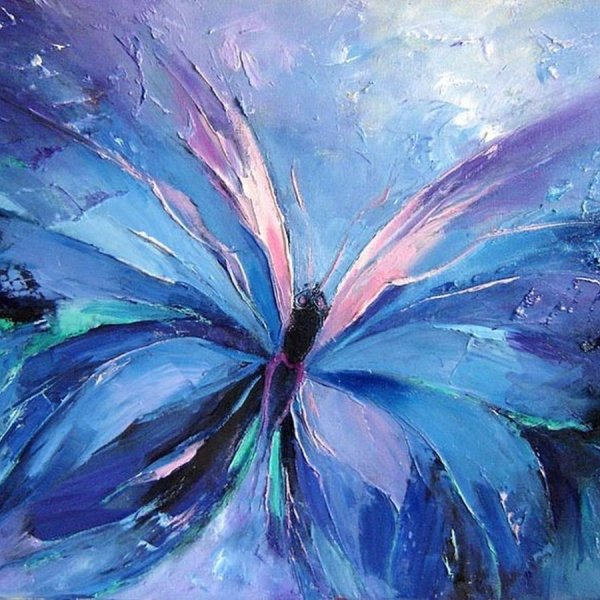 Картина в синих тонах