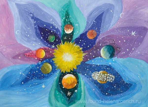 Рисуем космические цветы