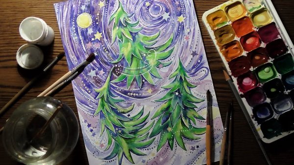 Мастер классы по рисованию гуашью