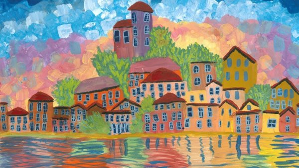 Городской пейзаж детский