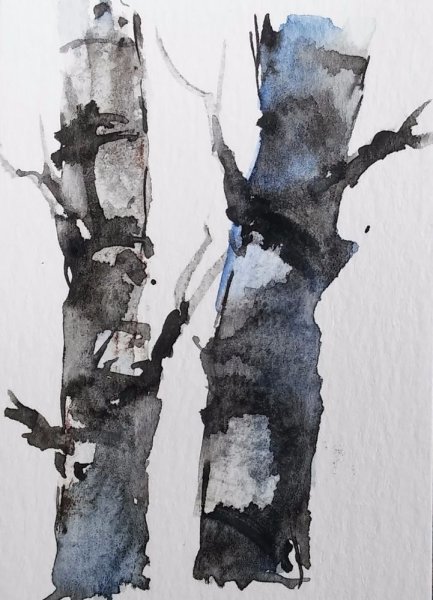 Кора дерева живопись