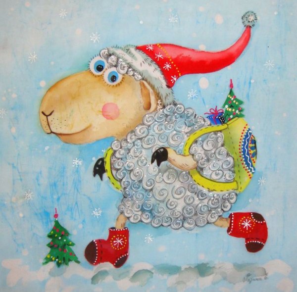 Новогодний бык