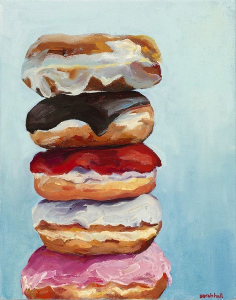 Пончики живопись