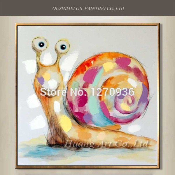 Улитка гуашью