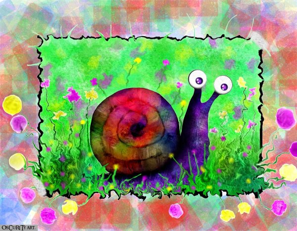 Рисование улитка