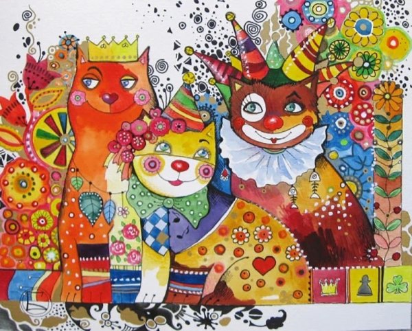 Новогодний карнавал в изобразительном искусстве