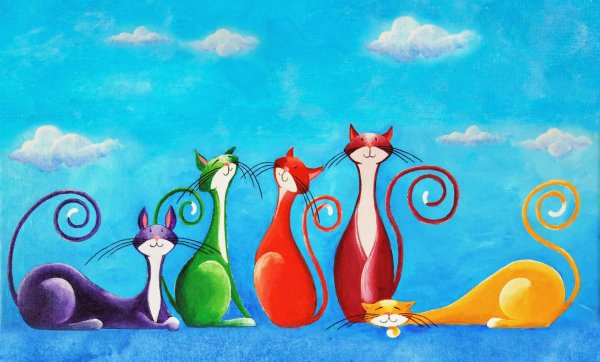 Весёлые картины акрилом