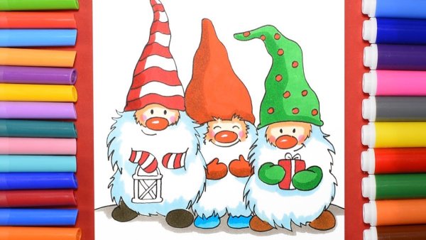 Рисование гномика