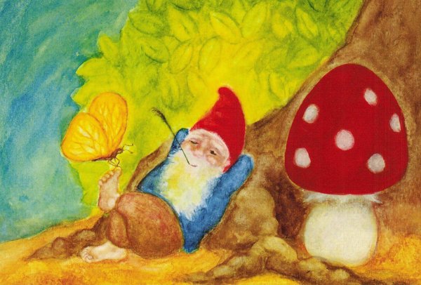 Акварельные иллюстрации Гномы